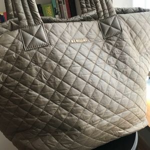MZ Wallace Sand quilted bag (large)